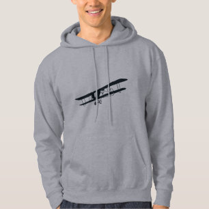 Coola Black Aircraft, Simple& Roligt Aviation Airc Hoodie