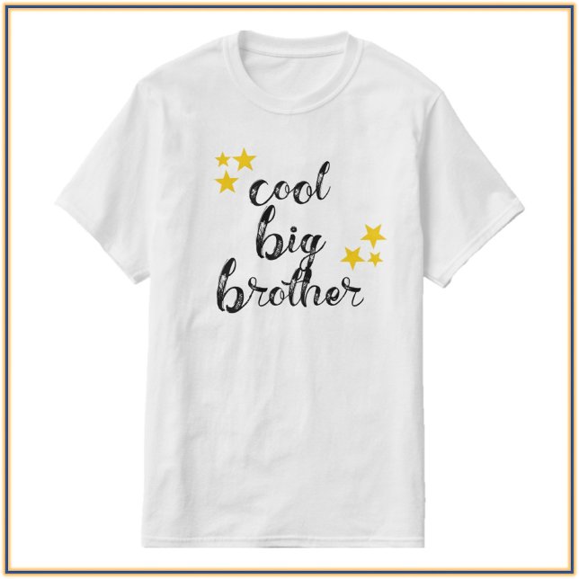 Coola Black and Guld Big Brother T Shirt (Skapare uppladdad)