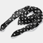 Coola Black and White Cats Mönster Scarf Sjal<br><div class="desc">Den beundransvärda svarta och vita katterna har en sömlös perfekt för mönster för katten dam i ditt liv.</div>