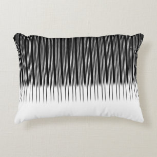 Coola Black and White Stripe Mönster Prydnadskudde