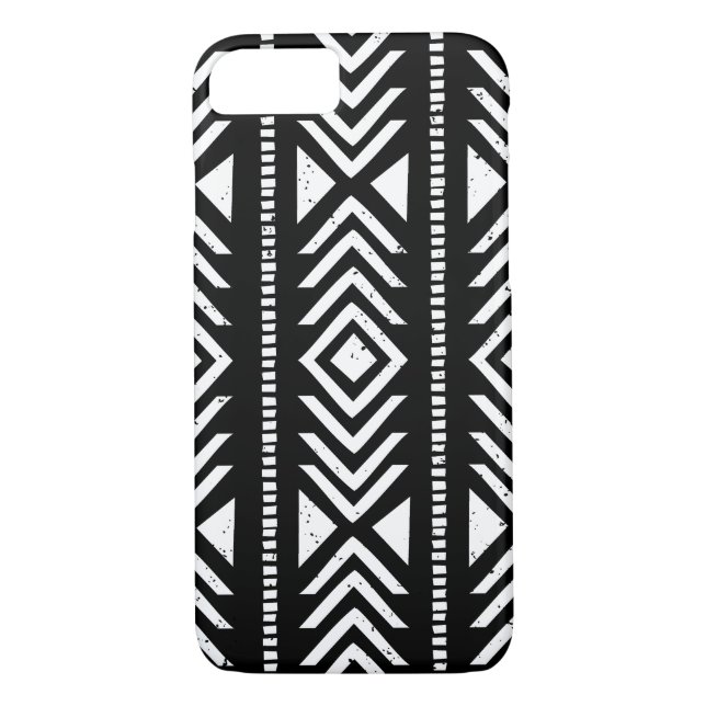 Coola Black and White Tribal Mönster iPhone 7 Fodr Case-Mate iPhone Skal (Baksida)