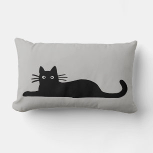 Coola Black Cat   Hemlig shorthair Cat Lover Lumbarkudde
