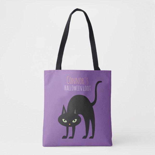 Coola Black Cat Kids Bus eller godis Tygkasse (Framsida)