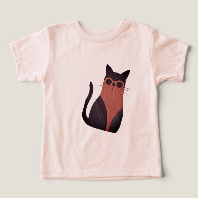 Coola Black Cat T-Shirt (Design Framsida)