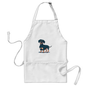 Coola Black Dachshund Hund design Förkläde