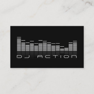 Coola Black DJ Music Klubb Entertainment Visitkort