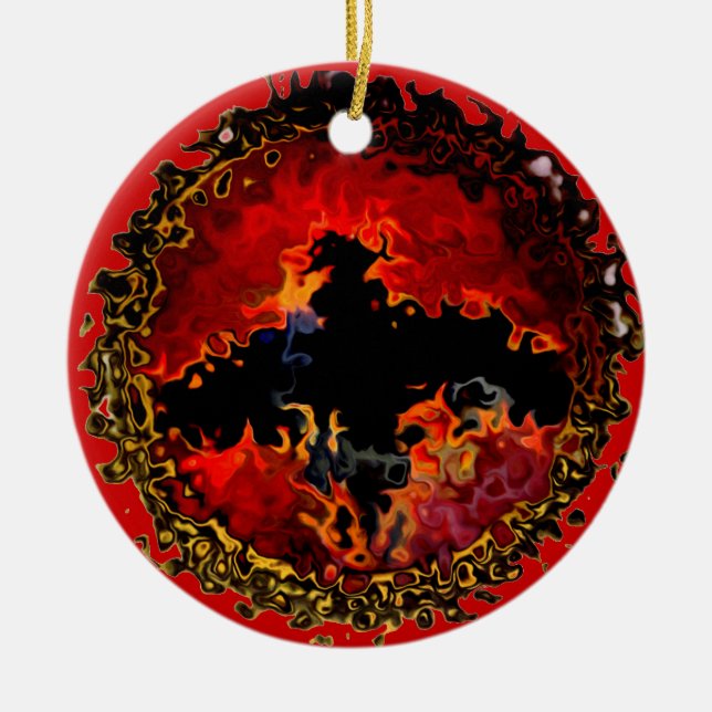 Coola Black Fladdermus Modern Julgransprydnad Keramik (Framsidan)