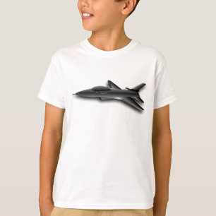 Coola Black Jet-Fighter Design for All T-shirt