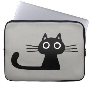 Coola Black Kattunge   Kvismisk djurart Laptop Fodral