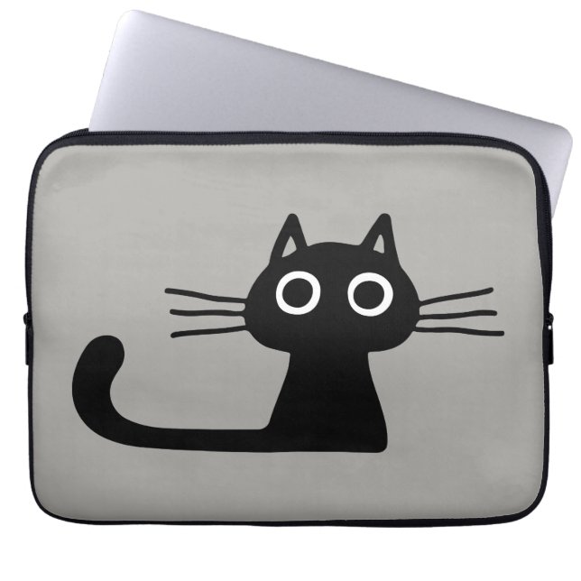 Coola Black Kattunge | Kvismisk djurart Laptop Fodral (Framsidan)