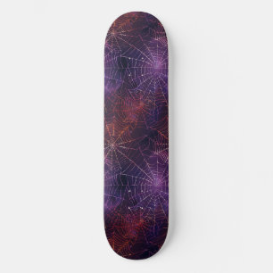 Coola Black Lila Red Spindelnät Design Skateboard