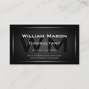 Coola Black Monogram-Professionell - Hi-Res Visitkort