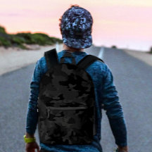 Coola Black och Grått Militär Camo Mönster Design