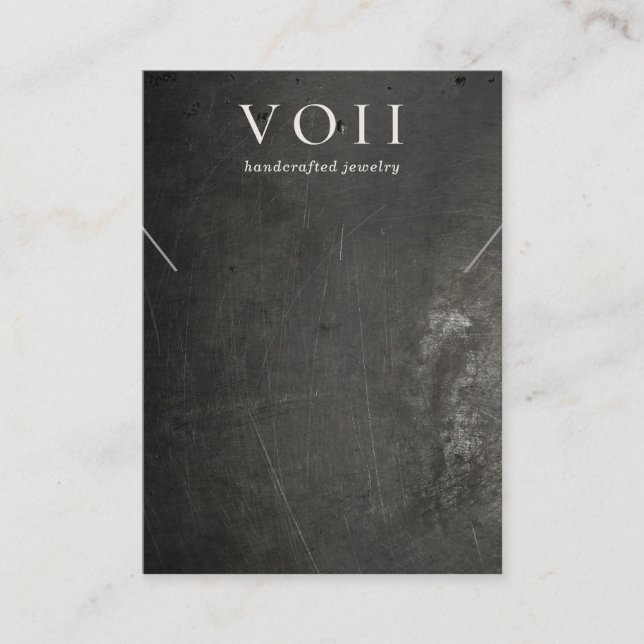 Coola Black Rustic Necklace Bracelet Visning Visitkort (Framsida)