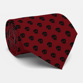 Coola Black Skull Burgundy Polka Dot Manar Slips