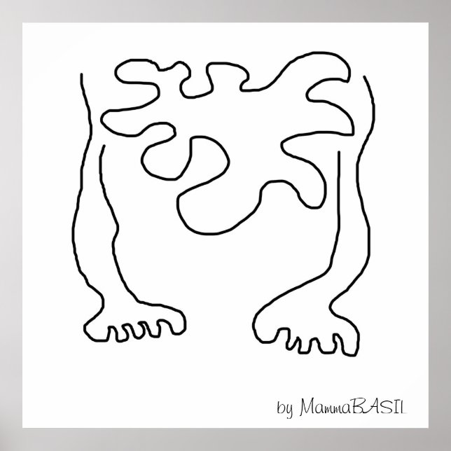 Coola Black & White-Abstrakten Poster! Poster (Framsidan)