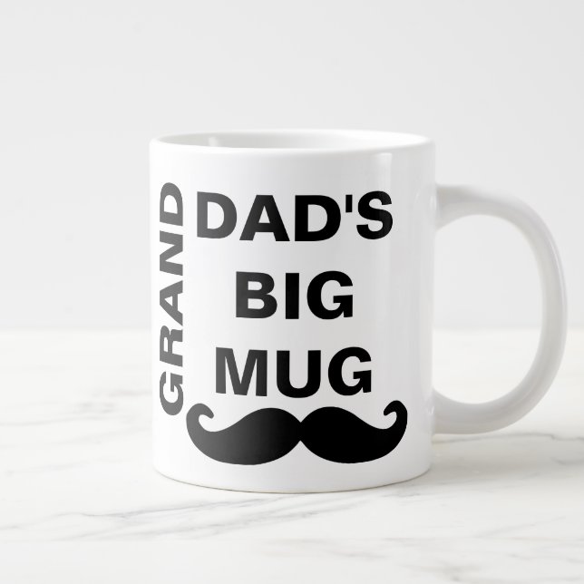 Coola Black & White Fars dag Grand Pappa Big Jumbo Mugg (Höger)