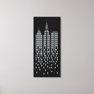 Coola Black & White New York City Skyscraper Canvastryck
