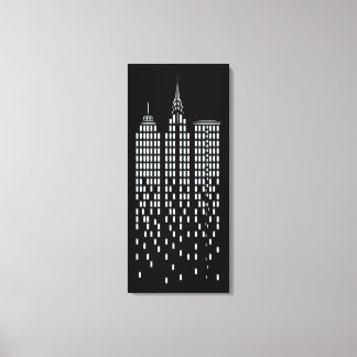 Coola Black & White New York City Skyscraper Canvastryck