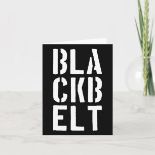 Coola Blackbelt Martial Arts Gift fet Black Bälte Kort