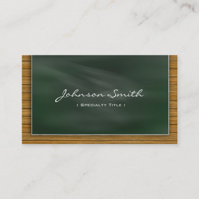 Coola Blackboard Chalkboard - Skollärare Visitkort (Framsida)