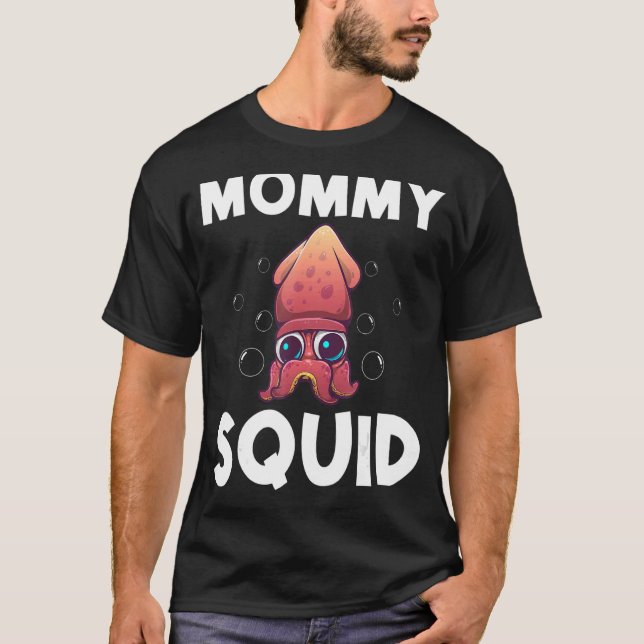 Coola bläckfisk för kvinnor i Mamma Octopus biolog T Shirt (Framsida)