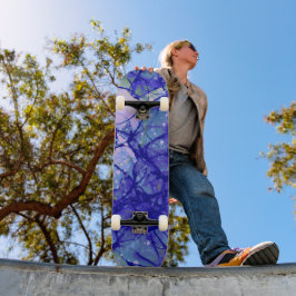 Coola blått abstrakt mini skateboard bräda 18,5 cm