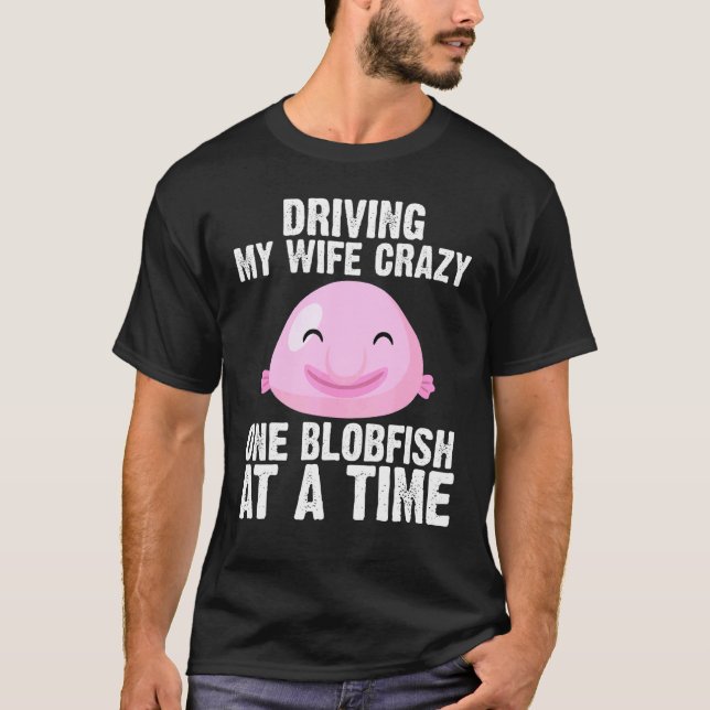 Coola Blobfish-design För Män Pappa Fiskare Fisk S T Shirt (Framsida)