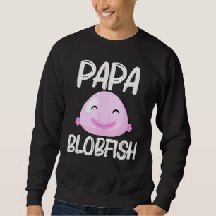 Coola Blobfish För manar Pappa Fishermen Fish Sea Lång Ärmad Tröja