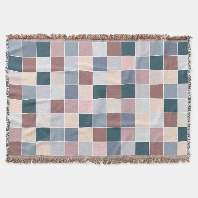 Coola block, eleganta färger filt (Framsidan)