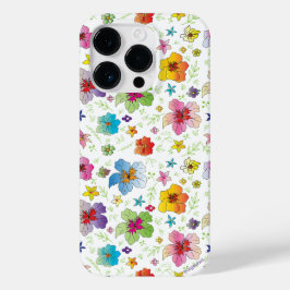 Coola Blomfärgad grafik i iphone case