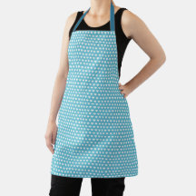 Coola Blue Apron w/ Hearts Chef Baker Womens Apron
