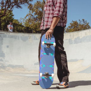 Coola Blue Aqua Swirls med belyst Skateboard