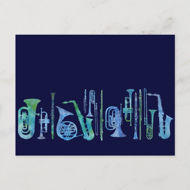 Coola Blue Band Vykort (Framsida)