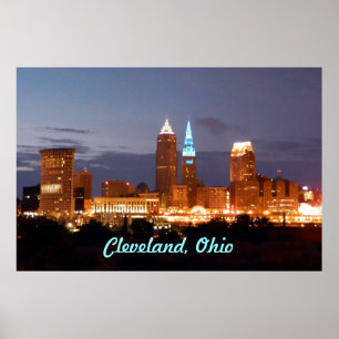 Coola Blue Cleveland Ohio Poster