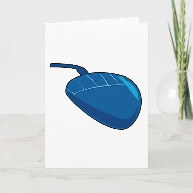 Coola Blue Computer Mouse Tech Kort (Skapare uppladdad)