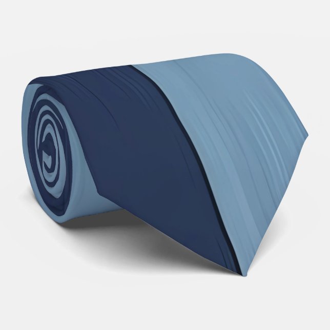 Coola Blue Denim Print Neck Tie Slips (Rullad)