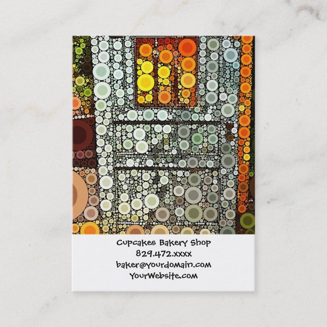 Coola Blue Door Southwest Courtyard Wooden Door Visitkort (Framsida)