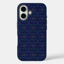 Coola Blue Geometric Squares iPhone/iPad-fall