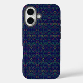 Coola Blue Geometric Squares iPhone/iPad-fall