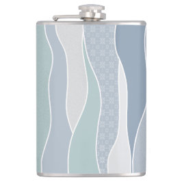 Coola Blue Grönt Curved Rand Abstrakt Vinkarare Na Fickplunta