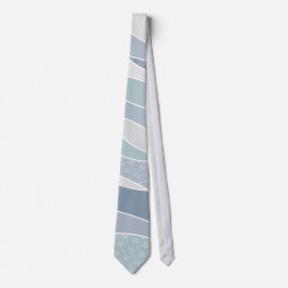 Coola Blue Grönt Curved Rand Abstrakt Vinkarare Slips