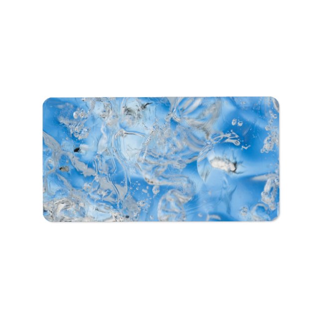 Coola Blue Iceberg Adressetikett (Framsidan)