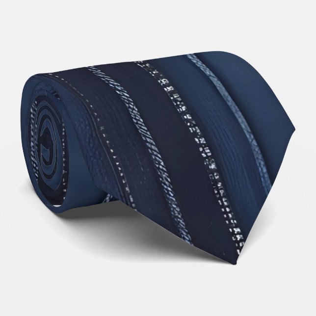 Coola Blue Jean Rand Neck Tie Slips (Rullad)