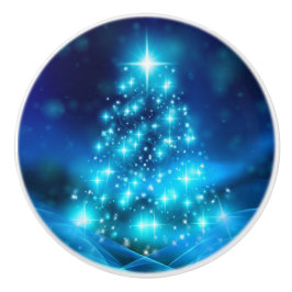 Coola Blue Julgran med mousserande Ljus Knopp