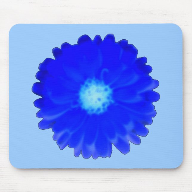 Coola Blue Marigold Mousepad Musmatta (Framsidan)