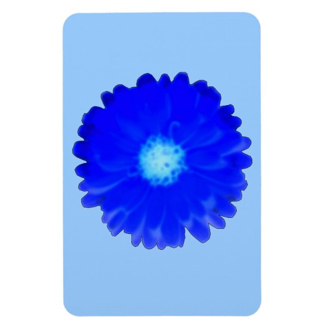 Coola Blue Marigold Premium Magnet (Vertikal)