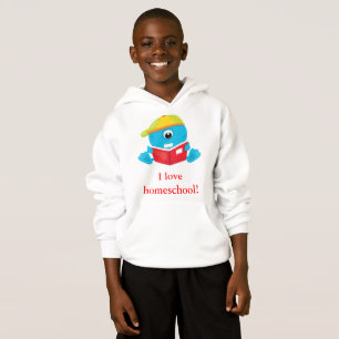 Coola Blue Monster I kärlek Homeschool T Shirt