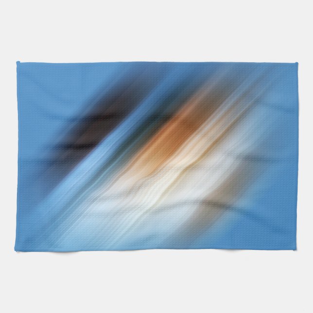 COOLA Blue Orange Gult Red Black Rand Kökshandduk (Horisontell)