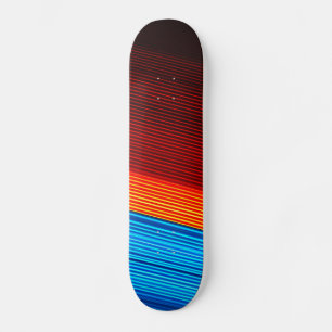 COOLA Blue Orange Gult Red Black Rand Mini Skateboard Bräda 18,5 Cm